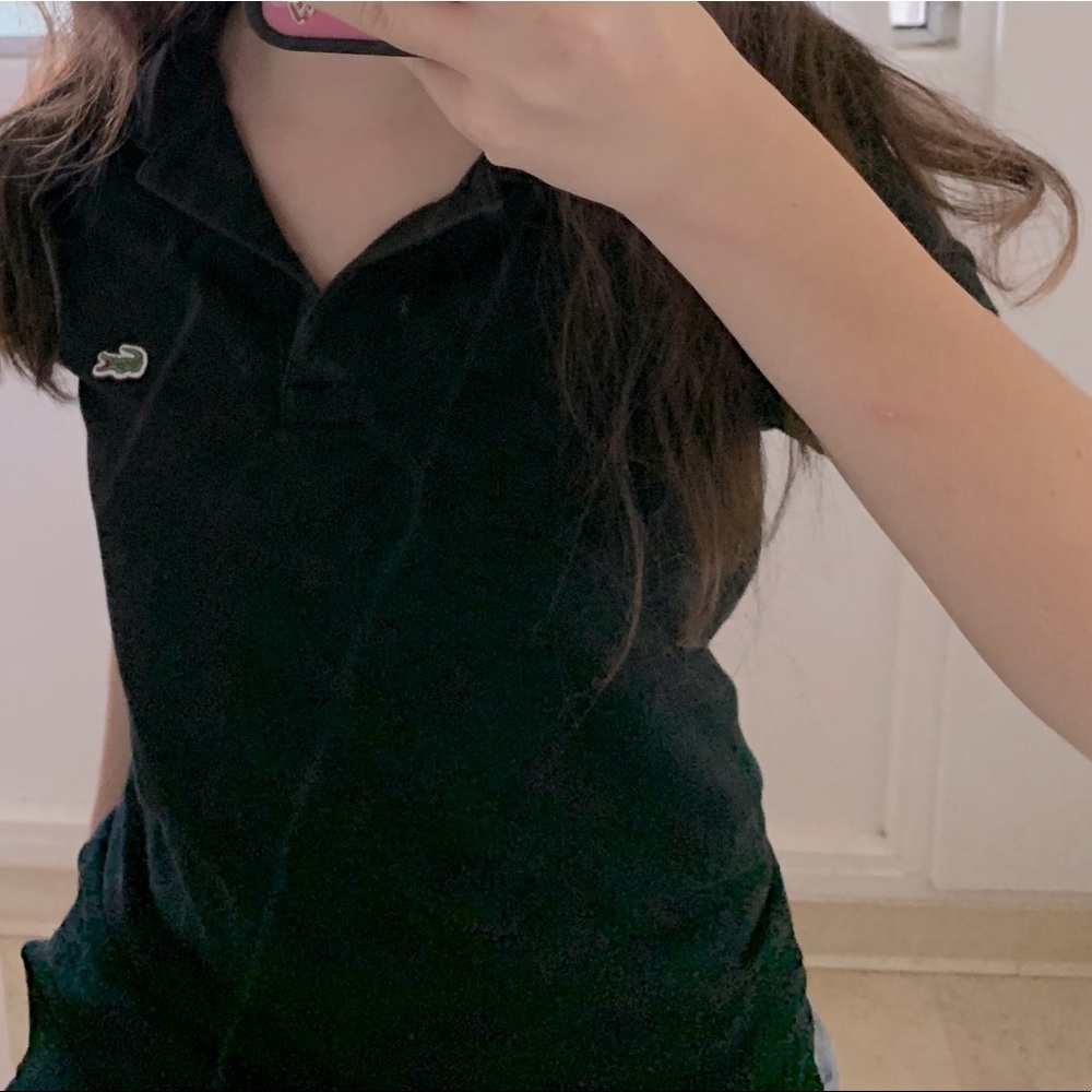 Lacoste Black Collared Shirt